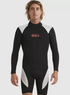 Mens Quiksilver Wetsuits | 2/2Mm Capsule Saturn Long Sleeve Spring Suit