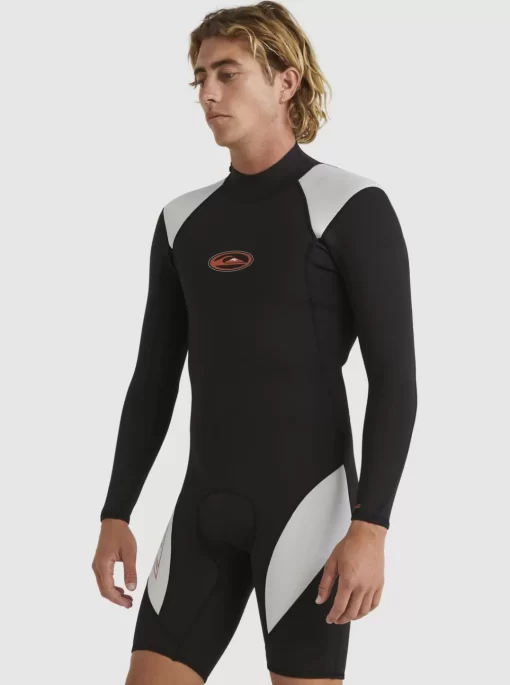 Mens Quiksilver Wetsuits | 2/2Mm Capsule Saturn Long Sleeve Spring Suit