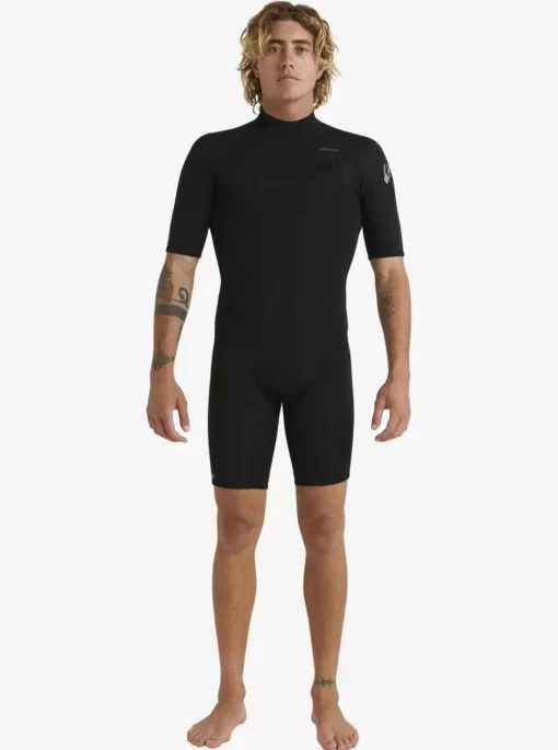 Mens Quiksilver Wetsuits | 2/2Mm Everyday Sessions Short Sleeve Back Zip Springsuit