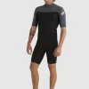 Mens Quiksilver Wetsuits | 2/2Mm Everyday Sessions Short Sleeve Back Zip Springsuit