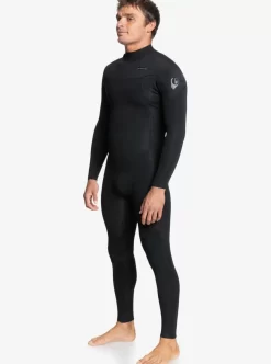 Mens Quiksilver Wetsuits | 3/2 Everyday Sessions Back Zip Wetsuit