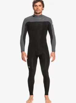 Mens Quiksilver Wetsuits | 3/2 Everyday Sessions Back-Zip Wetsuit