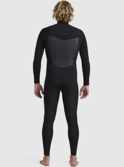 Mens Quiksilver Wetsuits | 3/2 Marathon Sessions Chest-Zip Wetsuit