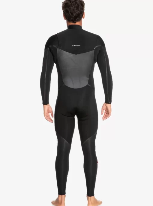 Mens Quiksilver Wetsuits | 3/2 Marathon Sessions Chest-Zip Wetsuit