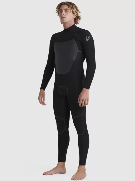 Mens Quiksilver Wetsuits | 3/2 Marathon Sessions Chest-Zip Wetsuit