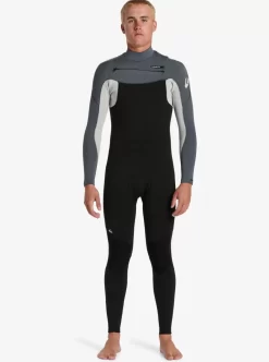 Mens Quiksilver Wetsuits | 3/2Mm Everyday Sessions Chest Zip Wetsuit