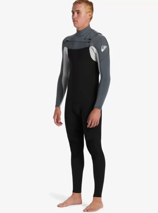 Mens Quiksilver Wetsuits | 3/2Mm Everyday Sessions Chest Zip Wetsuit