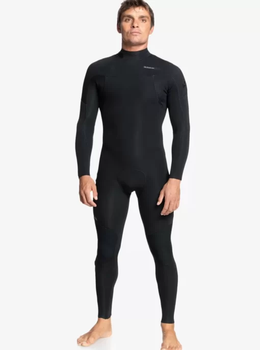 Mens Quiksilver Wetsuits | 4/3 Everyday Sessions Back Zip Wetsuit