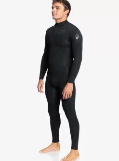 Mens Quiksilver Wetsuits | 4/3 Everyday Sessions Back Zip Wetsuit