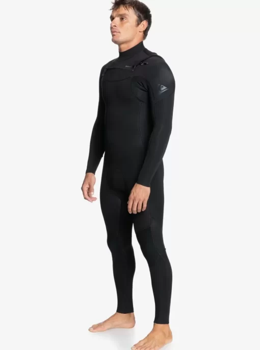 Mens Quiksilver Wetsuits | 4/3 Everyday Sessions Chest Zip Wetsuit