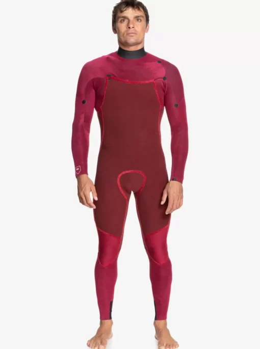 Mens Quiksilver Wetsuits | 4/3 Everyday Sessions Chest Zip Wetsuit