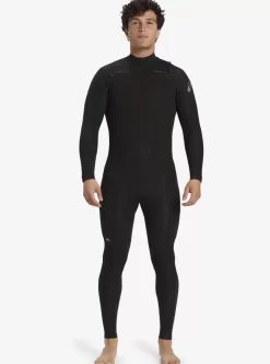 Mens Quiksilver Wetsuits | 4/3 Everyday Sessions Chest-Zip Wetsuit