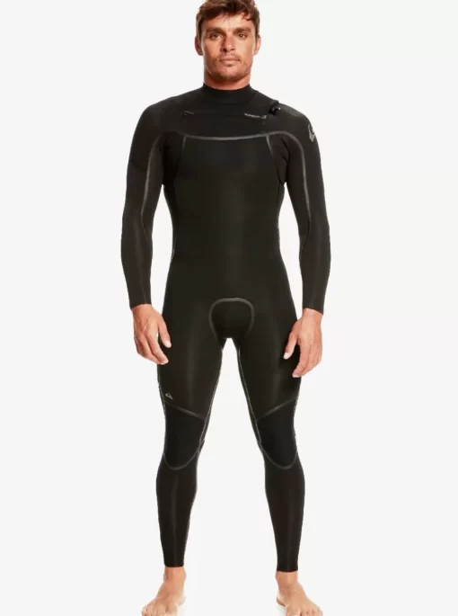 Mens Quiksilver Wetsuits | 4/3Mm Everyday Sessions Chest Zip Wetsuit