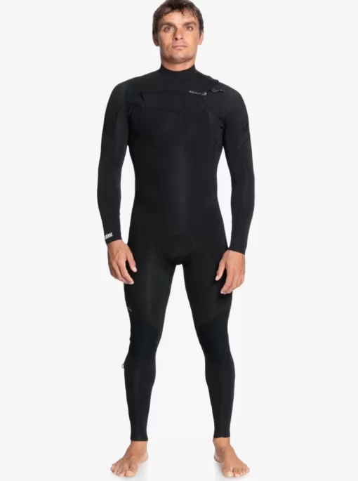 Mens Quiksilver Wetsuits | 4/3Mm Everyday Sessions Chest Zip Wetsuit