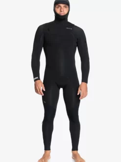 Mens Quiksilver Wetsuits | 5/4/3/ Everyday Sessions Hooded Chest-Zip Wetsuit