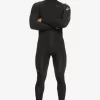 Mens Quiksilver Wetsuits | 5/4/3Mm Everyday Sessions Hooded Chest Zip Wetsuit