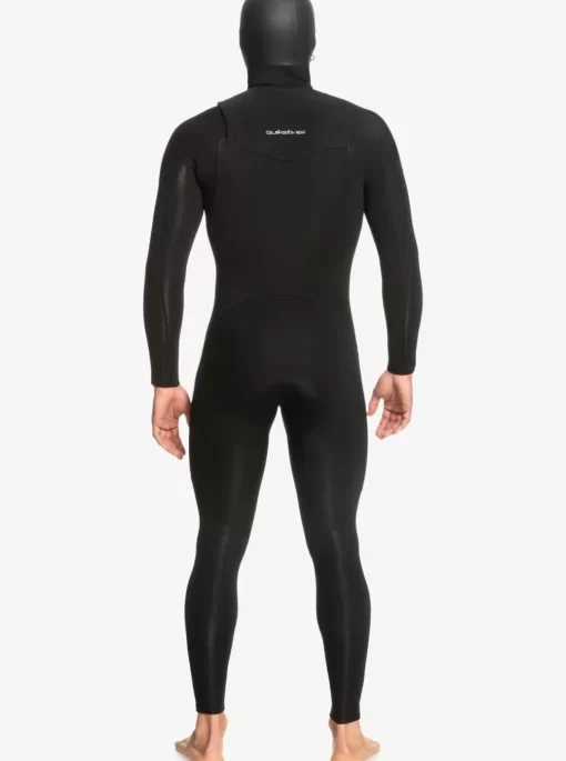 Mens Quiksilver Wetsuits | 5/4/3Mm Everyday Sessions Hooded Chest Zip Wetsuit