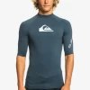 Mens Quiksilver Rashguards | All Time Short Sleeve Upf 50 Rashguard