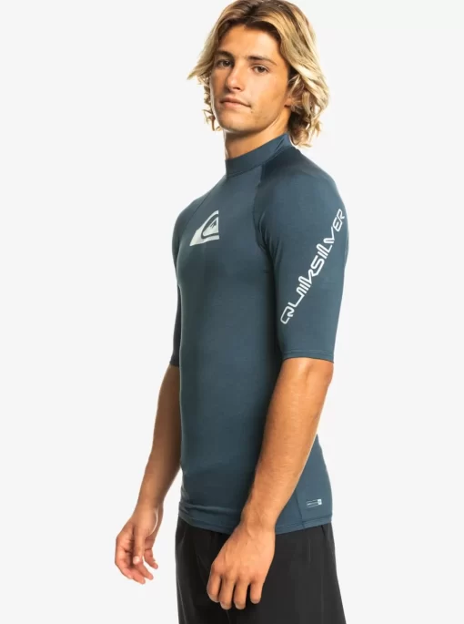 Mens Quiksilver Rashguards | All Time Short Sleeve Upf 50 Rashguard