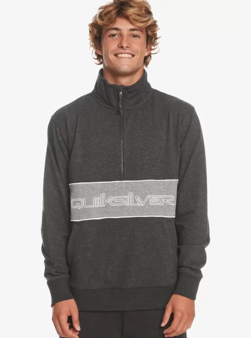 Mens Quiksilver Sweatshirts & Hoodies | Bold Omni Half-Zip Sweatshirt