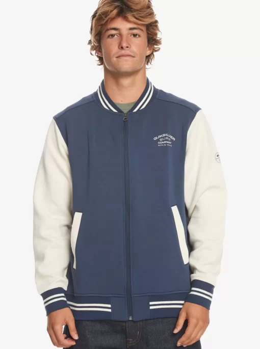 Mens Quiksilver Sweatshirts & Hoodies | Bomber Zip-Up Fleece