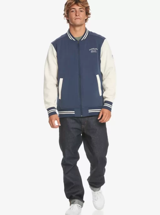 Mens Quiksilver Sweatshirts & Hoodies | Bomber Zip-Up Fleece