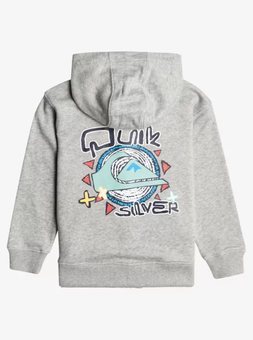 Boys Quiksilver Sweatshirts & Hoodies | Boy'S 2-7 Vintage Rising Lines Zip-Up Hoodie