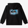 Boys Quiksilver Sweatshirts & Hoodies | Boy'S 2-7 Vintage Rising Lines Zip-Up Hoodie