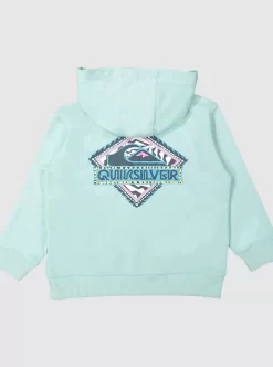 Boys Quiksilver Sweatshirts & Hoodies | Boy'S 2-7 Vintage Rising Lines Zip-Up Hoodie