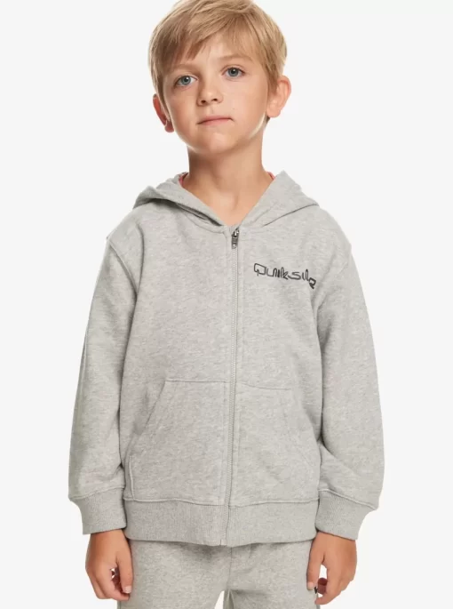 Boys Quiksilver Sweatshirts & Hoodies | Boy'S 2-7 Vintage Rising Lines Zip-Up Hoodie