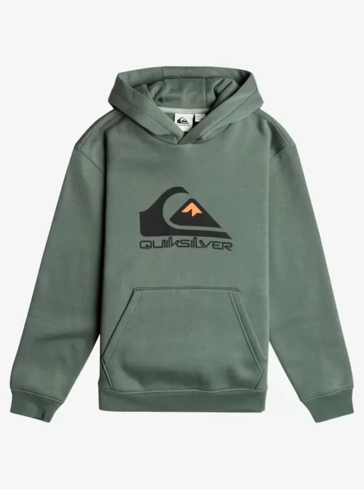 Boys Quiksilver Jackets | Boy'S 8-16 Big Logo Fleece Top