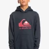 Boys Quiksilver Jackets | Boy'S 8-16 Big Logo Fleece Top