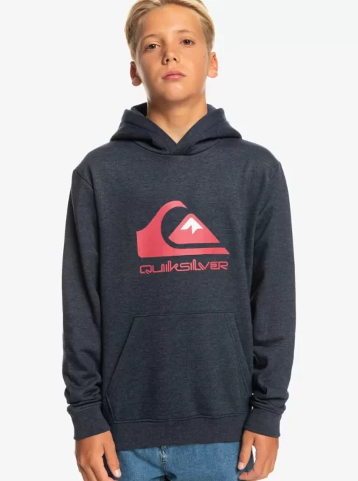 Boys Quiksilver Jackets | Boy'S 8-16 Big Logo Fleece Top