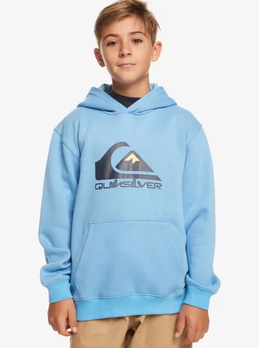 Boys Quiksilver Jackets | Boy'S 8-16 Big Logo Fleece Top