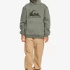 Boys Quiksilver Jackets | Boy'S 8-16 Big Logo Fleece Top