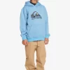 Boys Quiksilver Jackets | Boy'S 8-16 Big Logo Fleece Top