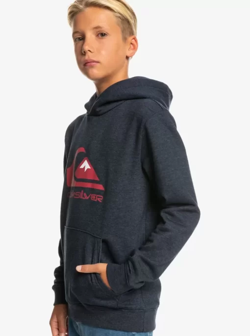 Boys Quiksilver Jackets | Boy'S 8-16 Big Logo Fleece Top