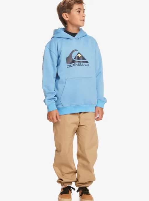 Boys Quiksilver Jackets | Boy'S 8-16 Big Logo Fleece Top