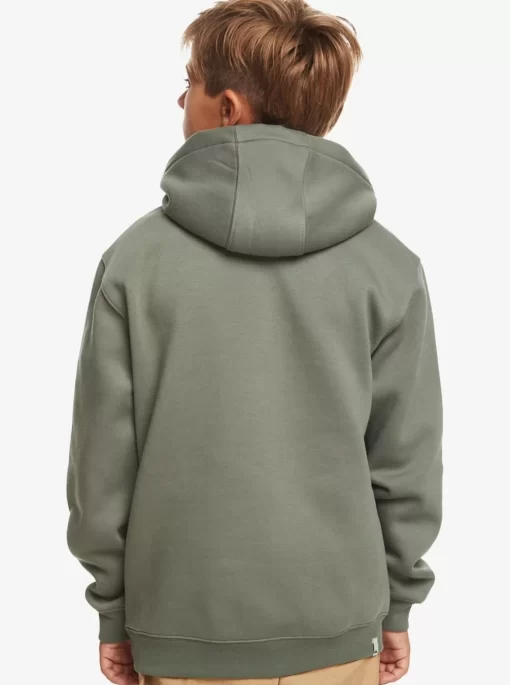 Boys Quiksilver Jackets | Boy'S 8-16 Big Logo Fleece Top