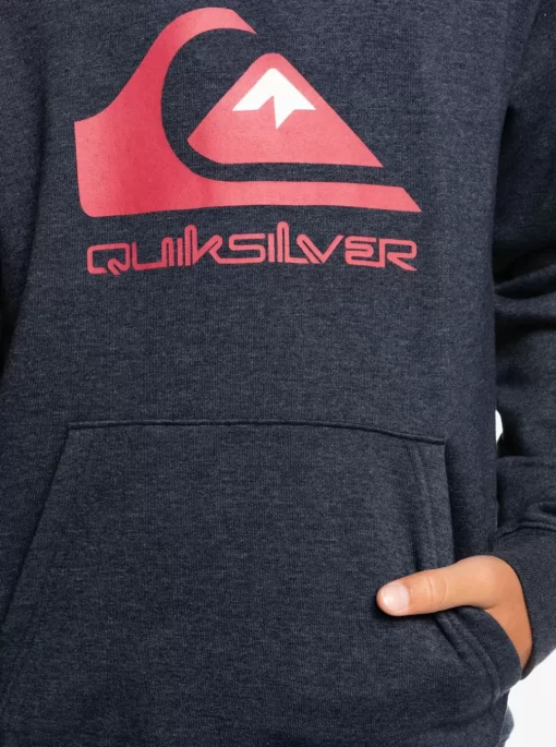 Boys Quiksilver Jackets | Boy'S 8-16 Big Logo Fleece Top