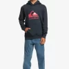 Boys Quiksilver Jackets | Boy'S 8-16 Big Logo Fleece Top