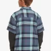 Boys Quiksilver Shirts | Boy'S 8-16 Check This Up Oversized Long Sleeve Shirt