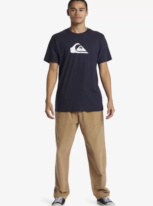 Boys Quiksilver Tees | Boy'S 8-16 Comp Logo T-Shirt