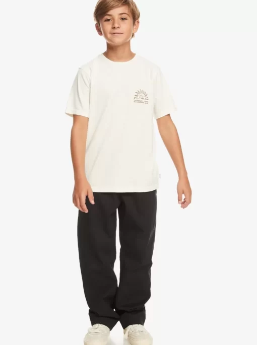 Boys Quiksilver Tees | Boy'S 8-16 Earthy Type T-Shirt