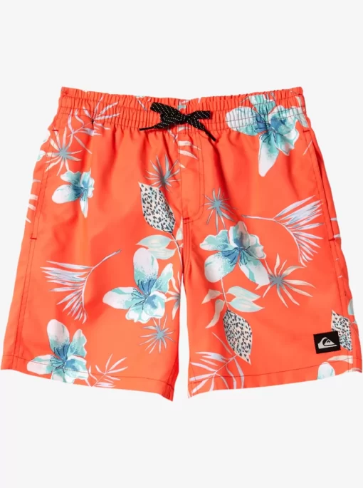 Mens Quiksilver Boardshorts | Boy'S 8-16 Everyday Mix Vl 15Nb Elastic Waist Shorts