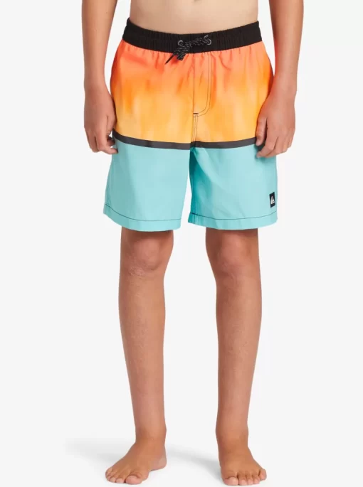 Mens Quiksilver Boardshorts | Boy'S 8-16 Everyday Mix Vl 15Nb Elastic Waist Shorts