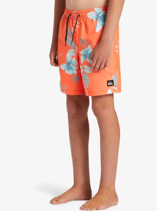 Mens Quiksilver Boardshorts | Boy'S 8-16 Everyday Mix Vl 15Nb Elastic Waist Shorts