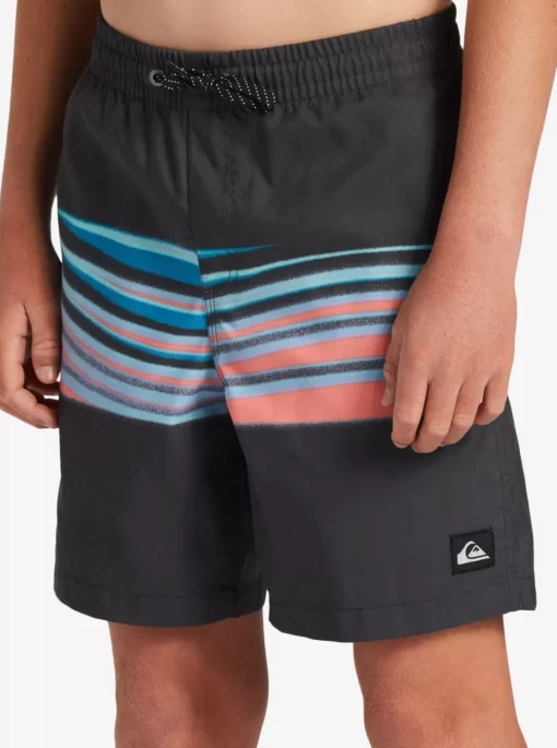 Mens Quiksilver Boardshorts | Boy'S 8-16 Everyday Mix Vl 15Nb Elastic Waist Shorts