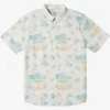 Boys Quiksilver Shirts | Boy'S 8-16 Palm Spritz Short Sleeve Woven Shirt