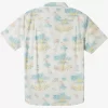 Boys Quiksilver Shirts | Boy'S 8-16 Palm Spritz Short Sleeve Woven Shirt